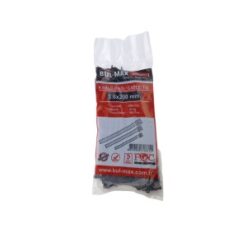 Colier plastic/soricei, negru, 3.6x200 mm, set 100 buc