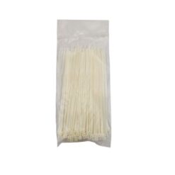 Coliere plastic/soricei, alb, 3.6X300 mm,  set 100 buc