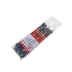 Coliere plastic/soricei prindere, negru, 3.6x100 mm, set 100 buc