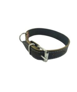 Curea de piele dubla pentru caine 2.5x55 cm (210-L511)