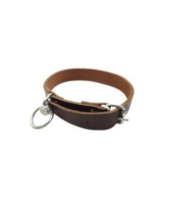 Curea simpla de piele pentru caine, 60 cm