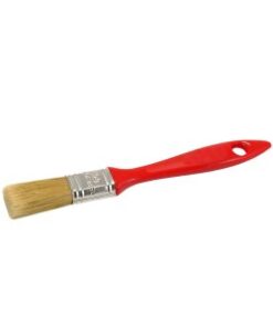 Pensula maner rosu din plastic 1' TR