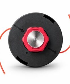 Tambur motocoasa rosu-negru cu fir, BROMAN