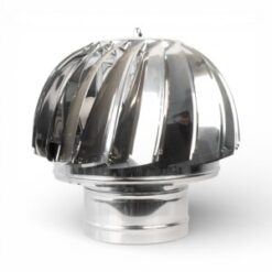 Capac terminal rotativ din inox pentru cos de fum, diametru 150 mm