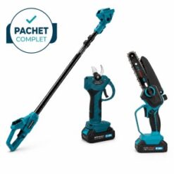Pachet PROMO Curatare - Foarfece electric FC-38V + Motofierastrau electric EF38V+, 5500W + Extensie tija telescopica 2,5 m