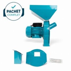 Pachet PROMO - Moara electrica cereale si stiuleti, cuva mare + adaptor pentru furaje si resturi vegetale BROMAN