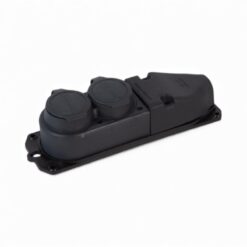 Cap Prelungitor Cu 2 Prize, Negru, Tr