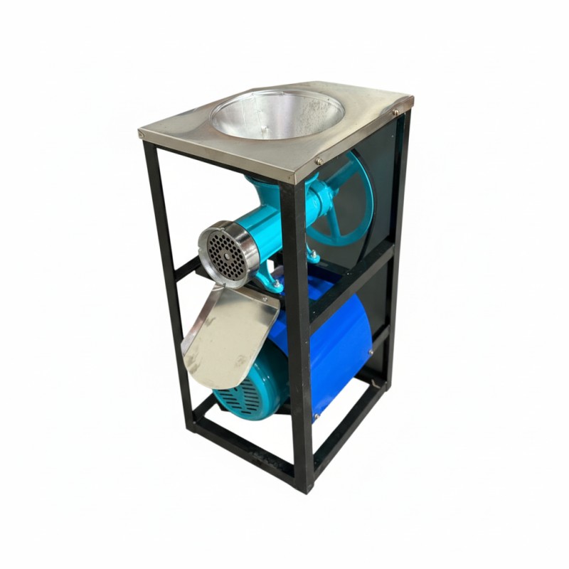 Masina de tocat carne din fonta, cu motor si blat, 3000MWM+, BROMAN