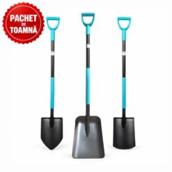 PACHET DE TOAMNA - Lopata cu coada metalica + Harlet ascutit cu coada metalica + Harlet drept, cu coada metalica, BROMAN