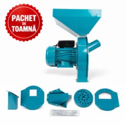 PACHET DE TOAMNA - Moara electrica cereale si stiuleti, cuva mare + 2 adaptoare pentru fructe si resturi vegetale