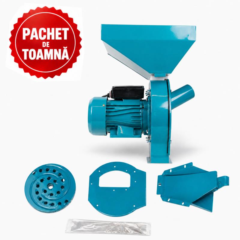 PACHET DE TOAMNA - Moara electrica cereale si știuleți, cuva mare + adaptor moara fructe BROMAN