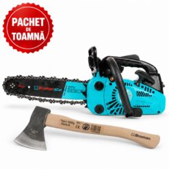 PACHET DE TOAMNA - Motofierastrau 2500+, 25 cc, lama de 30 cm + Topor 1000 g, forjat, coada 40 cm, BROMAN