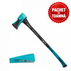 PACHET DE TOAMNA - Topor de despicat lemne 3 kg, fibra + Pana de despicat lemne, seria 15, 2 kg, BROMAN