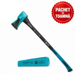 PACHET DE TOAMNA - Topor de despicat lemne 3 kg, fibra + Pana de despicat lemne, seria 18, 2 kg, BROMAN