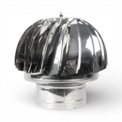 Capac terminal rotativ din inox pentru cos de fum, diametru 160 mm
