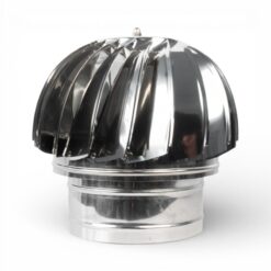 Capac terminal rotativ din inox pentru cos de fum, diametru 200 mm
