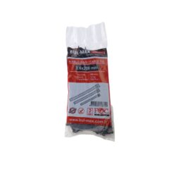 Colier plastic/soricei, negru, 3.6x200 mm, set 100 buc