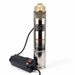 Pompă submersibilă de apă curată tip tun SKM100, 0.5 CP, debit 45 L/min, înălțime de pompare 500 m, BROMAN